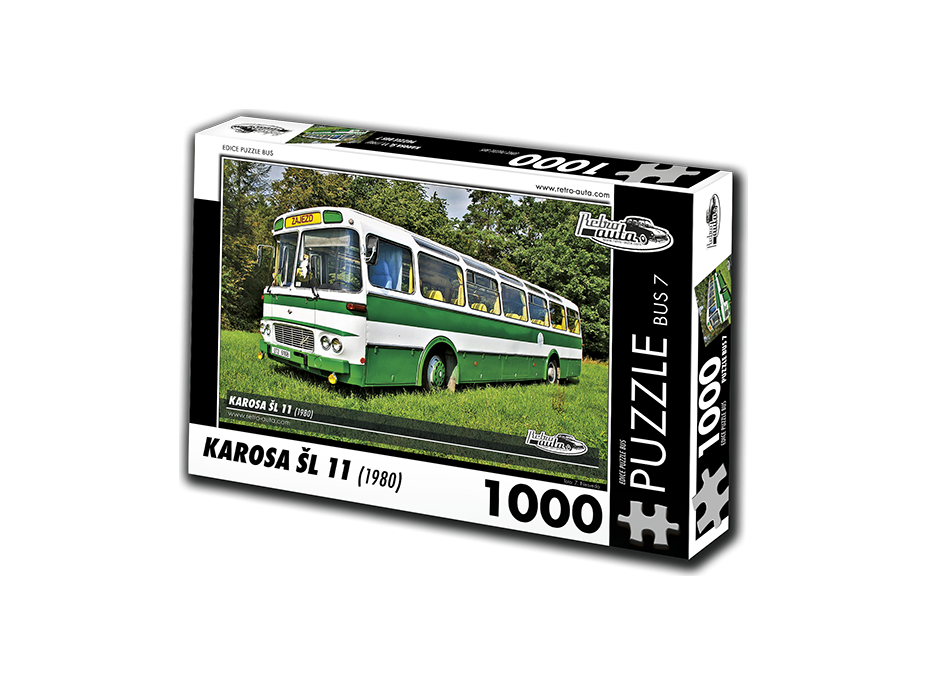 RETRO-AUTA Puzzle BUS č. 7 Karosa ŠL 11 (1980) 1000 dielikov