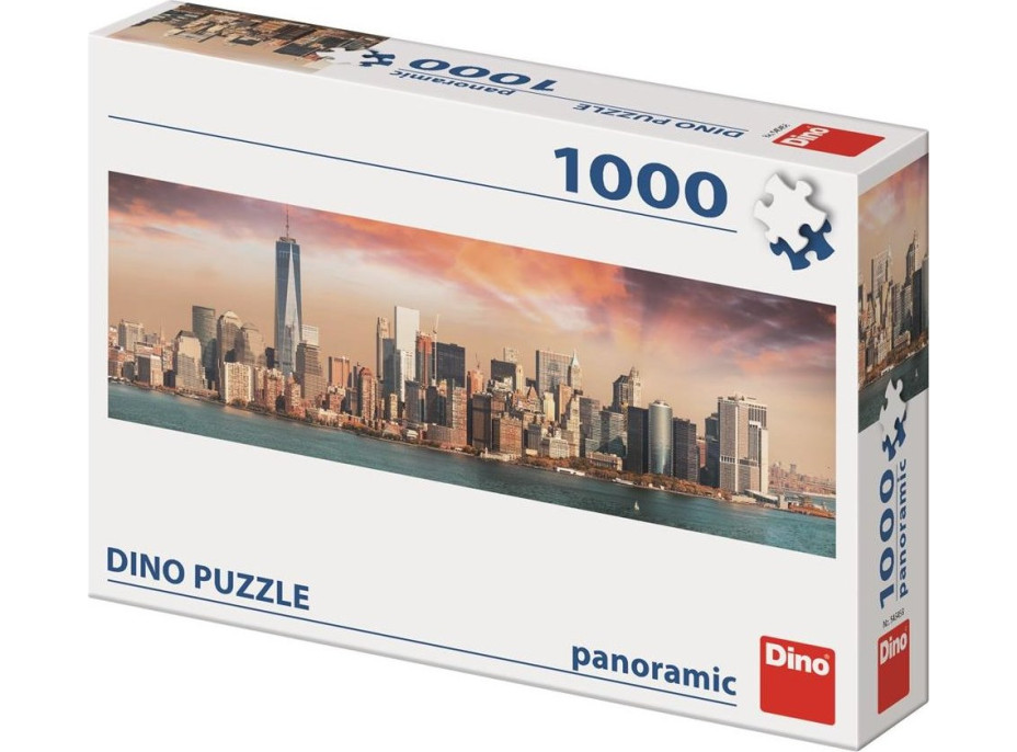 DINO Panoramatické puzzle Manhattan za súmraku, New York 1000 dielikov