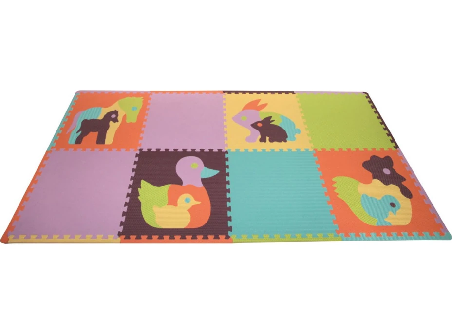 BABY GREAT Penové puzzle Zvieratá SX (60x60) s okrajmi
