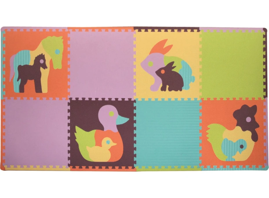 BABY GREAT Penové puzzle Zvieratá SX (60x60) s okrajmi
