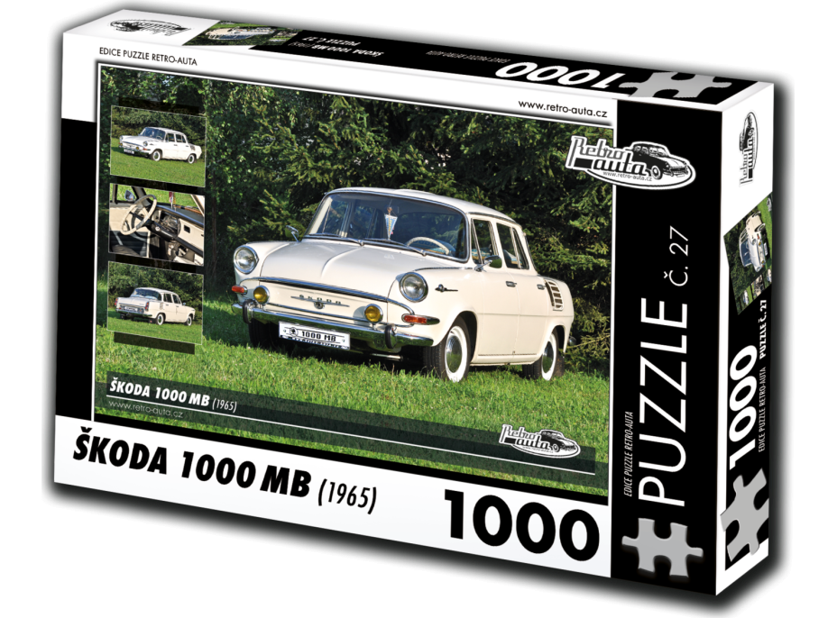 RETRO-AUTA Puzzle č. 27 Škoda 1000 MB (1965) 1000 dielikov