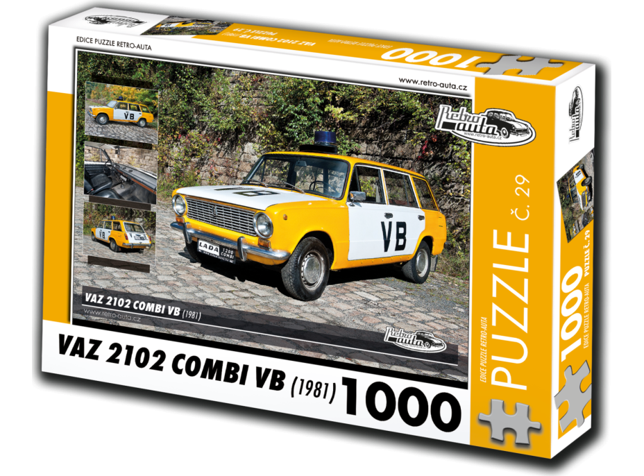 RETRO-AUTA Puzzle č. 29 Väz 2102 Combi VB (1981) 1000 dielikov