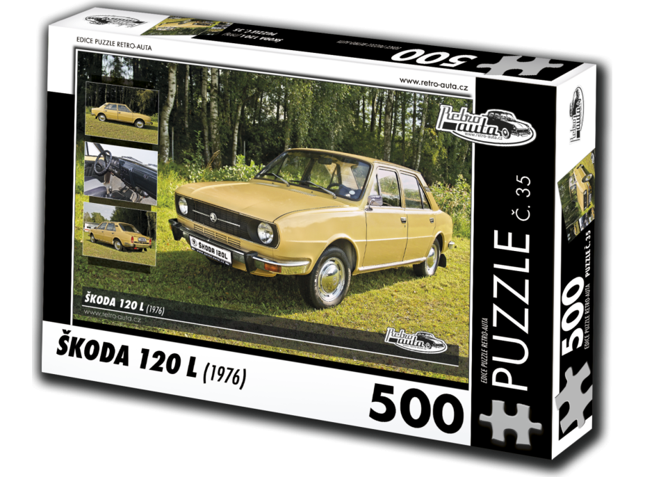 RETRO-AUTA Puzzle č. 35 Škoda 120 L (1976) 500 dielikov