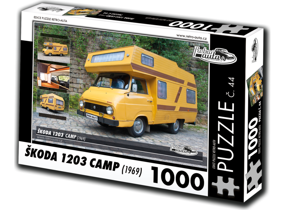 RETRO-AUTA Puzzle č. 44 Škoda 1203 Camp (1969) 1000 dielikov