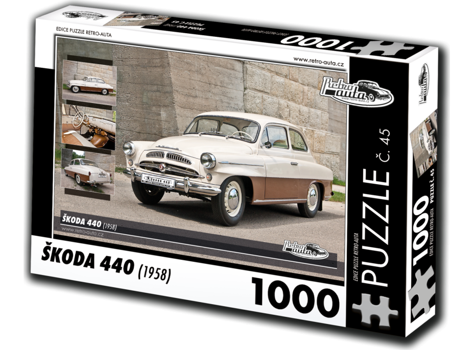 RETRO-AUTA Puzzle č. 45 Škoda 440 (1958) 1000 dielikov