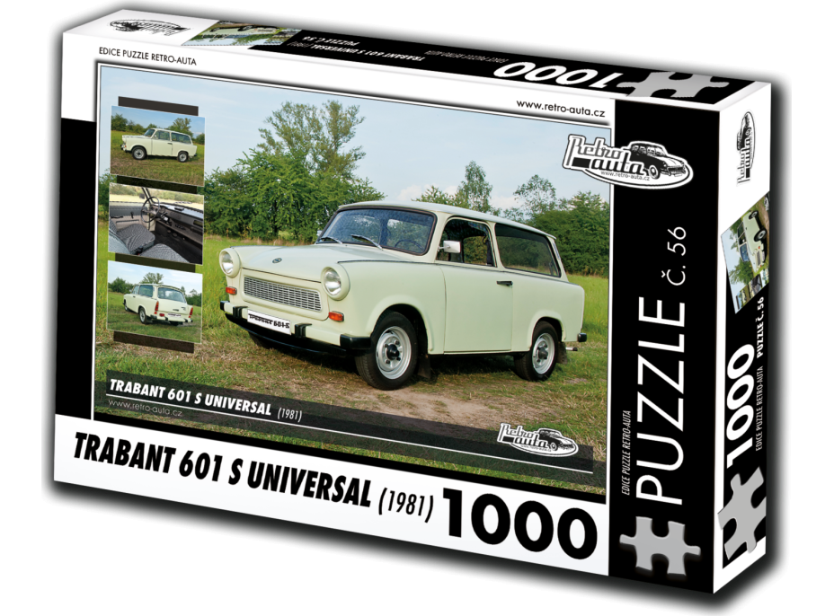 RETRO-AUTA Puzzle č. 56 Trabant 601 S Universal (1981) 1000 dielikov