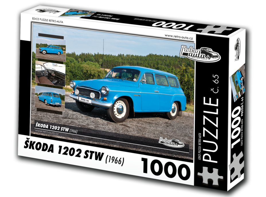 RETRO-AUTA Puzzle č. 65 Škoda 1202 STW (1966) 1000 dielikov
