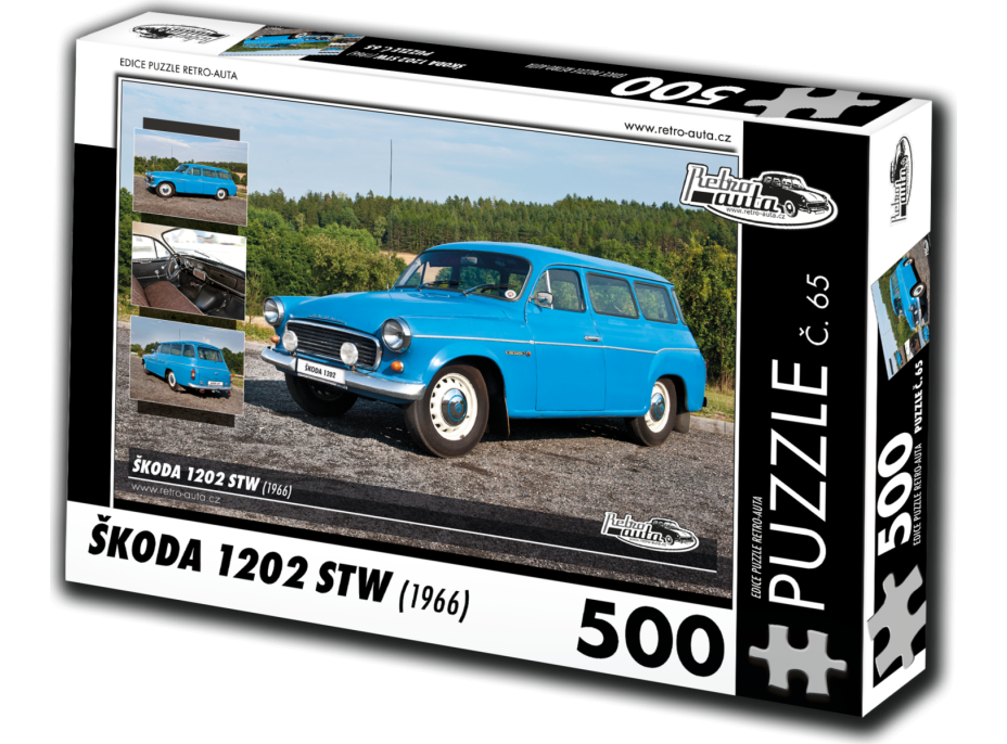 RETRO-AUTA Puzzle č. 65 Škoda 1202 STW (1966) 500 dielikov