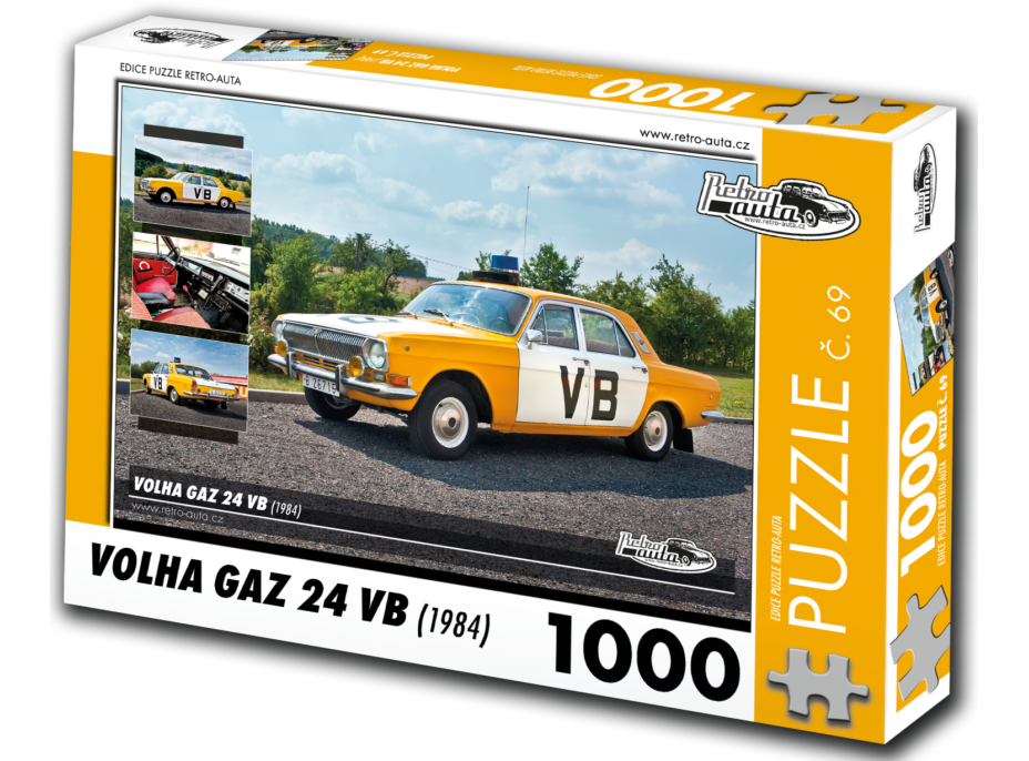 RETRO-AUTA Puzzle č. 69 Volga GAZ 24 VB (1984) 1000 dielikov