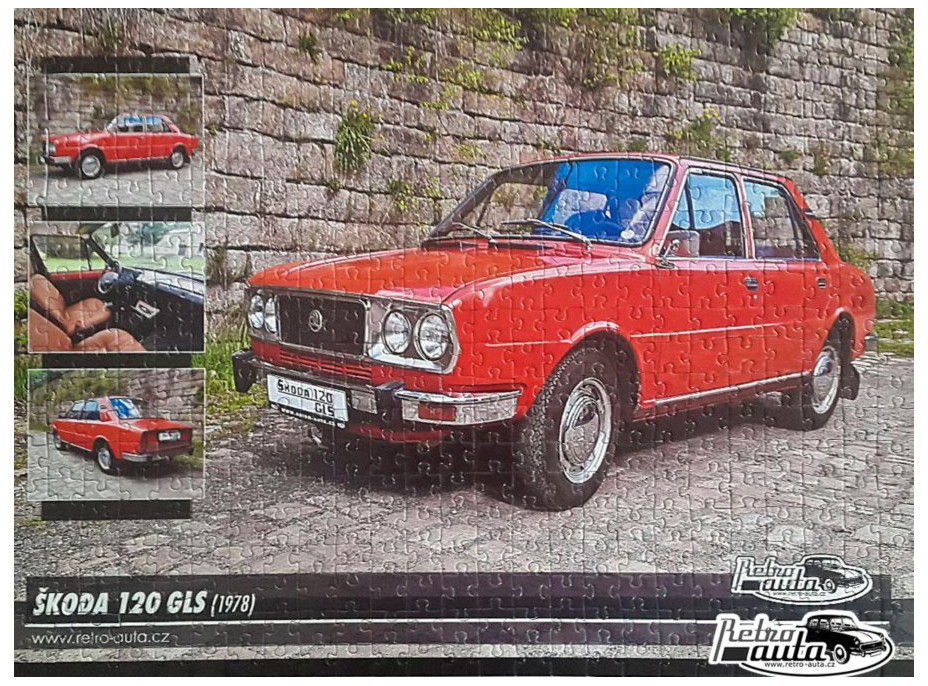 RETRO-AUTA Puzzle č. 11 Škoda 120 GLS (1978) 500 dielikov