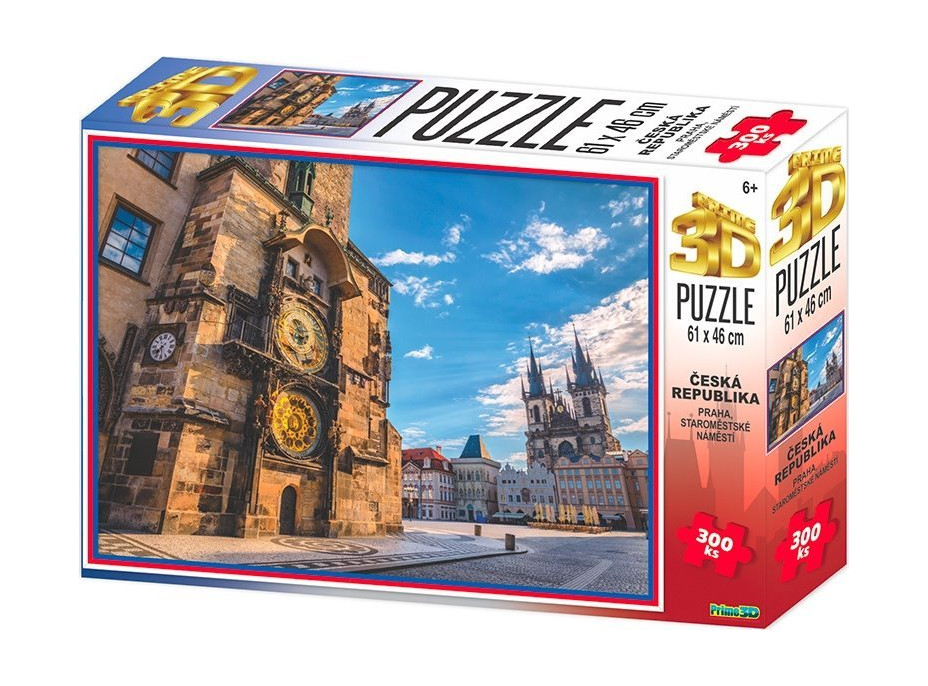 PRIME 3D Puzzle Staromestské námestie, Praha 3D 300 dielikov