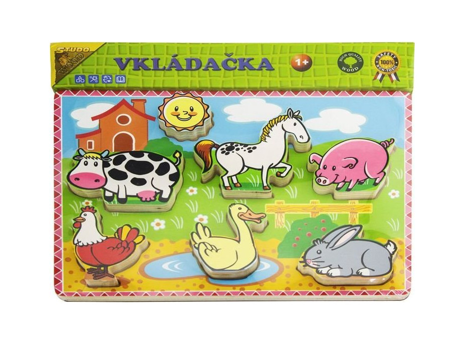 STUDO WOOD Vkladačka Zvieratká na statku