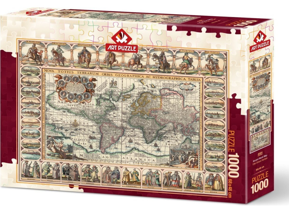 ART PUZZLE Puzzle Historická mapa sveta 1000 dielikov