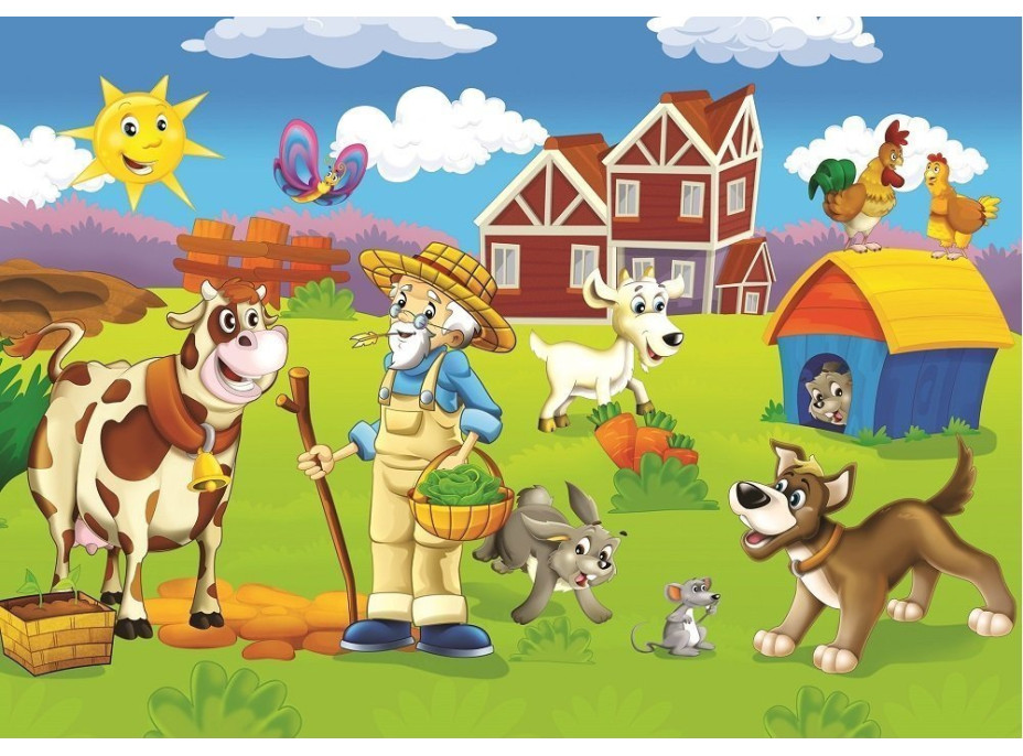 ART PUZZLE Puzzle Šťastný farmár 24+35 dielikov