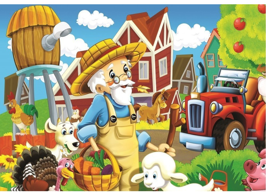 ART PUZZLE Puzzle Šťastný farmár 24+35 dielikov