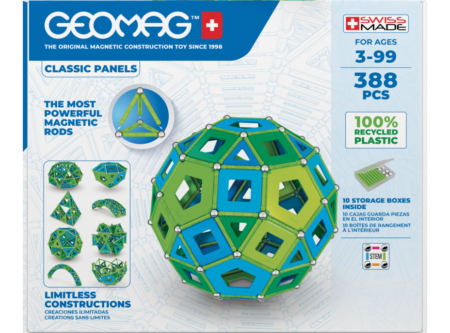 GEOMAG Classic Panels Masterbox Cold 388 dielikov