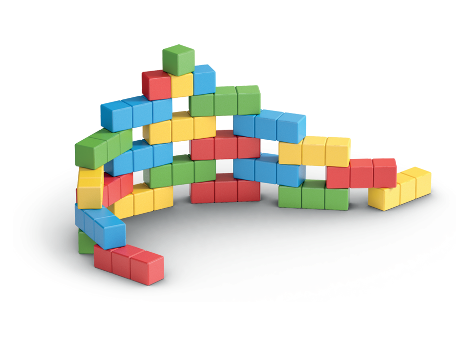 GEOMAG Magnetické kocky Magicube Green Line 128 kociek