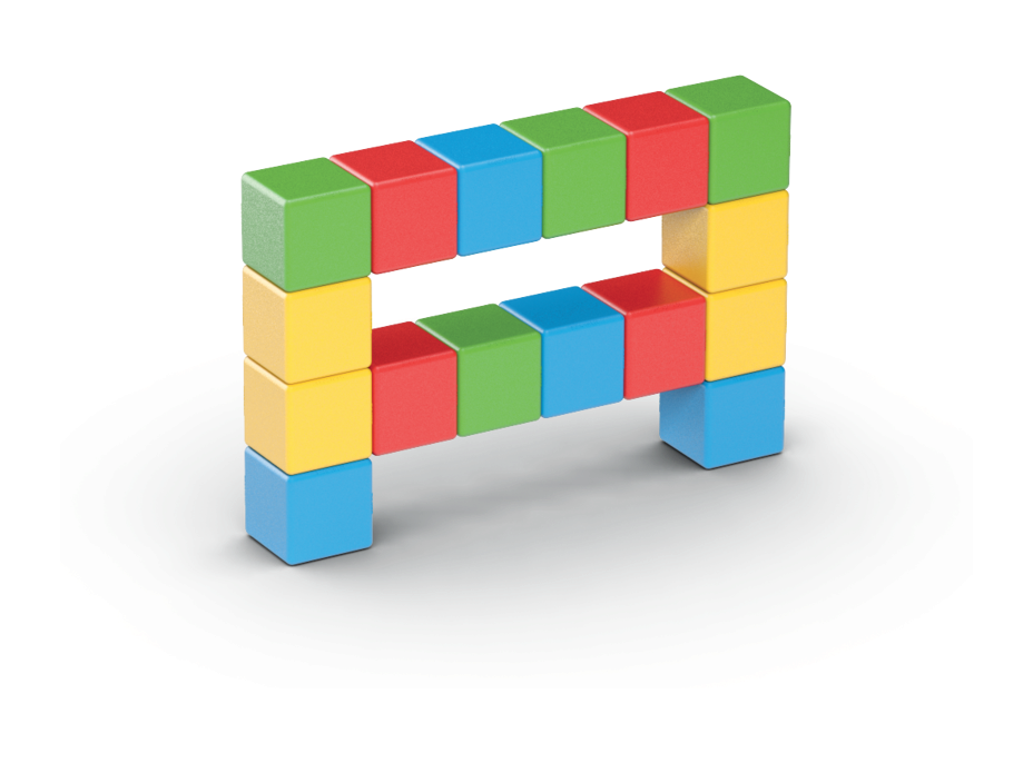 GEOMAG Magnetické kocky Magicube Green Line 128 kociek