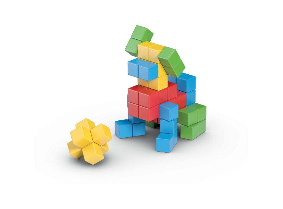 GEOMAG Magnetické kocky Magicube Green Line 128 kociek