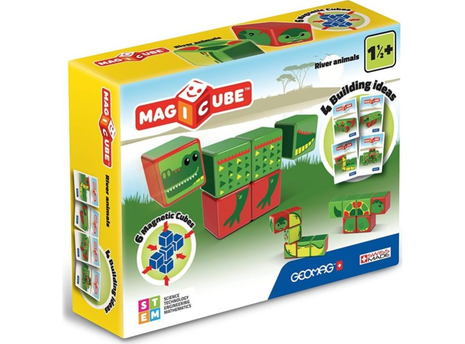 GEOMAG Magnetické kocky Magicube Plazy a obojživelníky