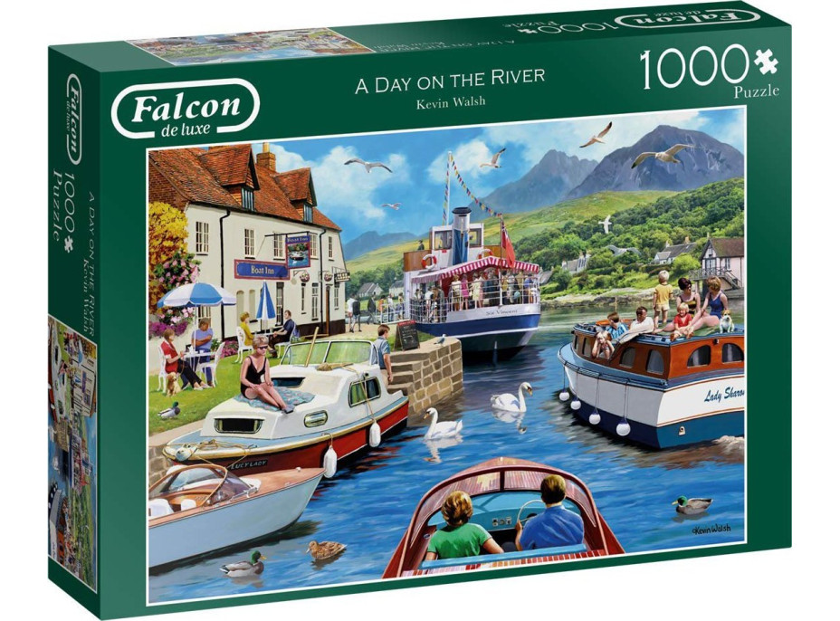 FALCON Puzzle Deň pri rieke 1000 dielikov