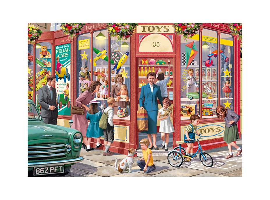 FALCON Puzzle Obchody na nárožiach 4x1000 dielikov