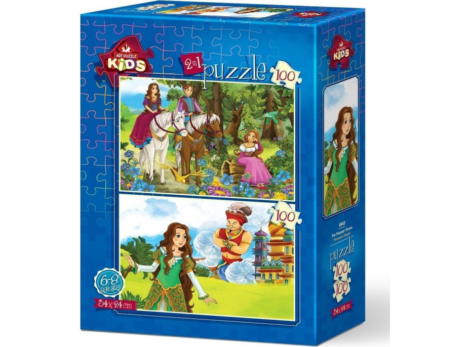 ART PUZZLE Puzzle Princeznin sen 2x100 dielikov