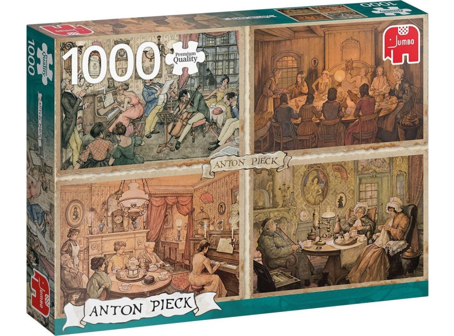 JUMBO Puzzle Stretnutie v obývačke 1000 dielikov