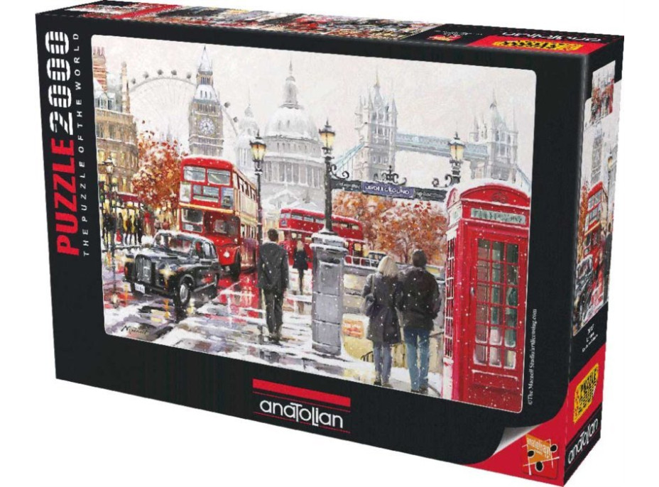 ANATOLIAN Puzzle Zasnežený Londýn 2000 dielikov