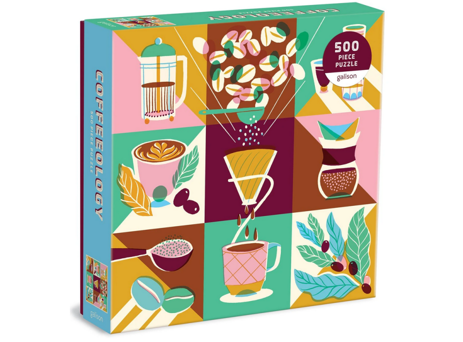 GALISON Štvorcové puzzle Coffeeology 500 dielikov