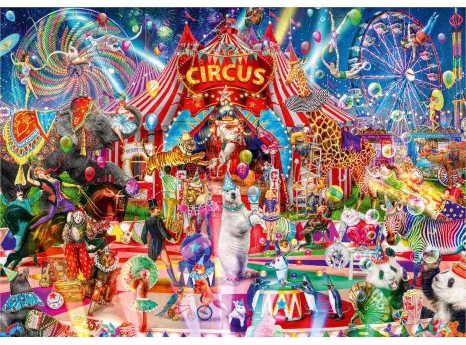 JUMBO Puzzle Noc v cirkuse 5000 dielikov