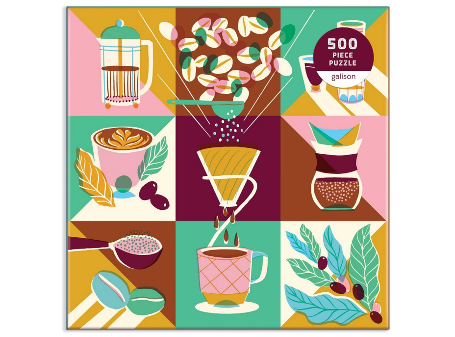 GALISON Štvorcové puzzle Coffeeology 500 dielikov
