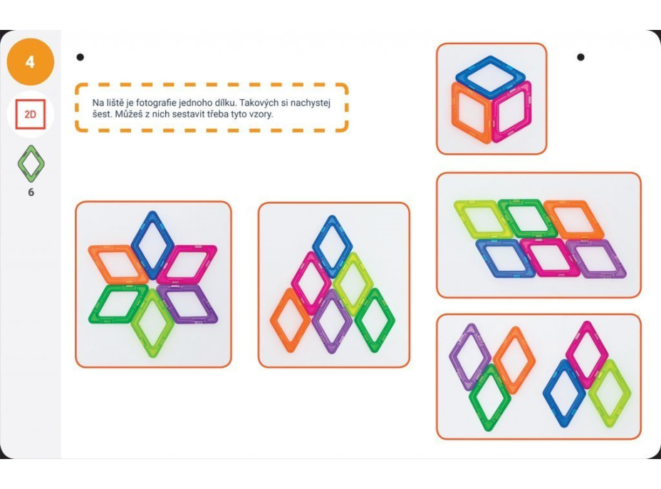 MAGFORMERS Geometria 2: Rovina a priestor - box 43 dielikov