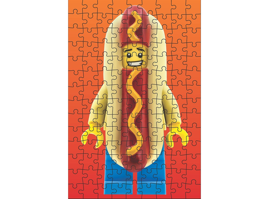 CHRONICLE BOOKS Mini Puzzle LEGO® Mystery Minifigúrka (Red Edition) 126 dielikov