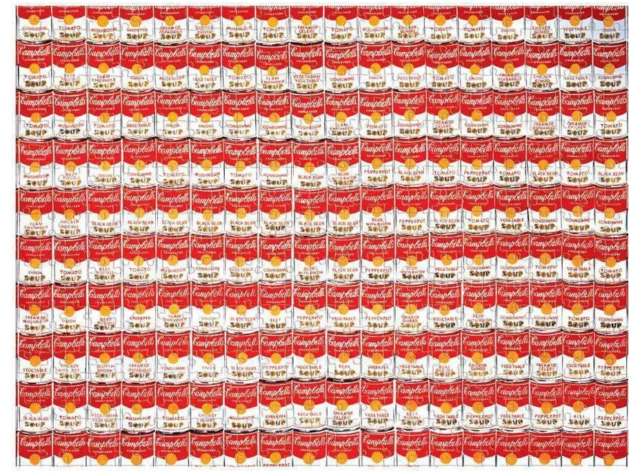 GALISON Obojstranné puzzle Andy Warhol Campbell&#39;s Soup Cans 500 dielikov