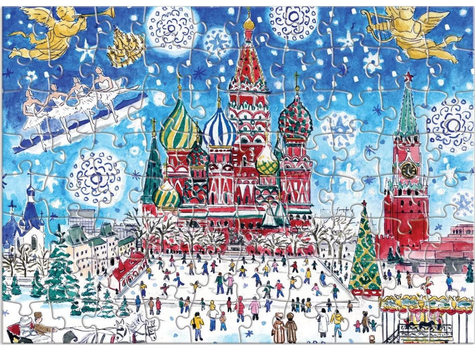 GALISON Puzzle Adventný kalendár: 12 vianočných dní 12x80 dielikov