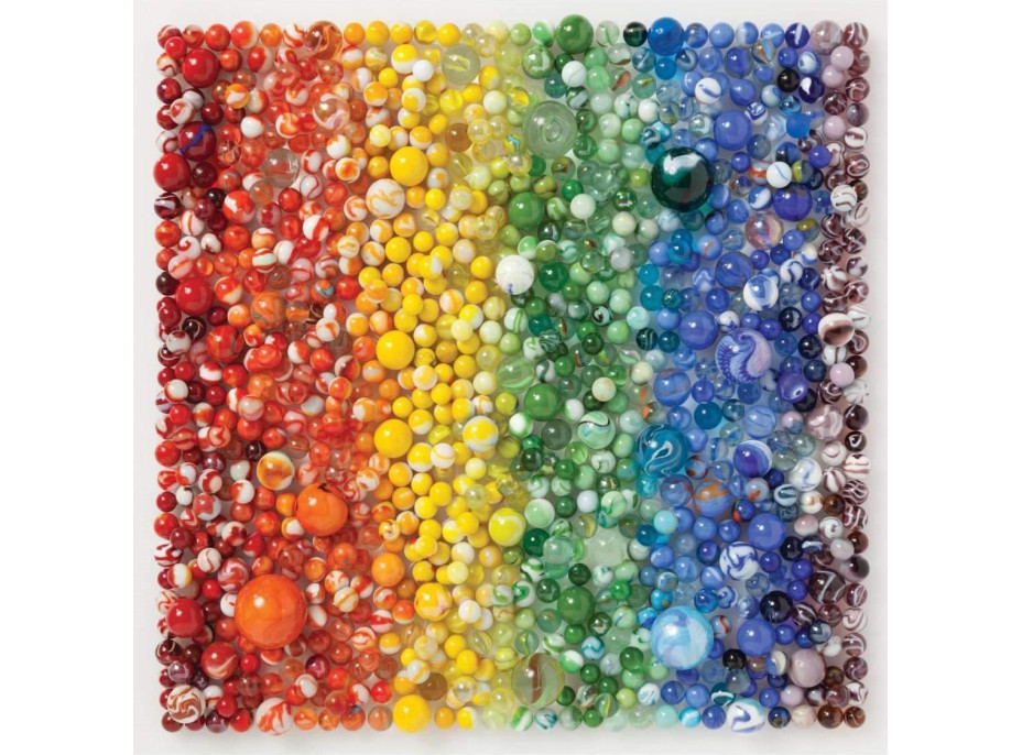 GALISON Štvorcové puzzle Dúhové sklenenky 500 dielikov