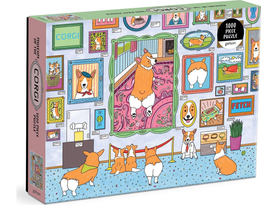 GALISON Puzzle Múzeum Corgi 1000 dielikov