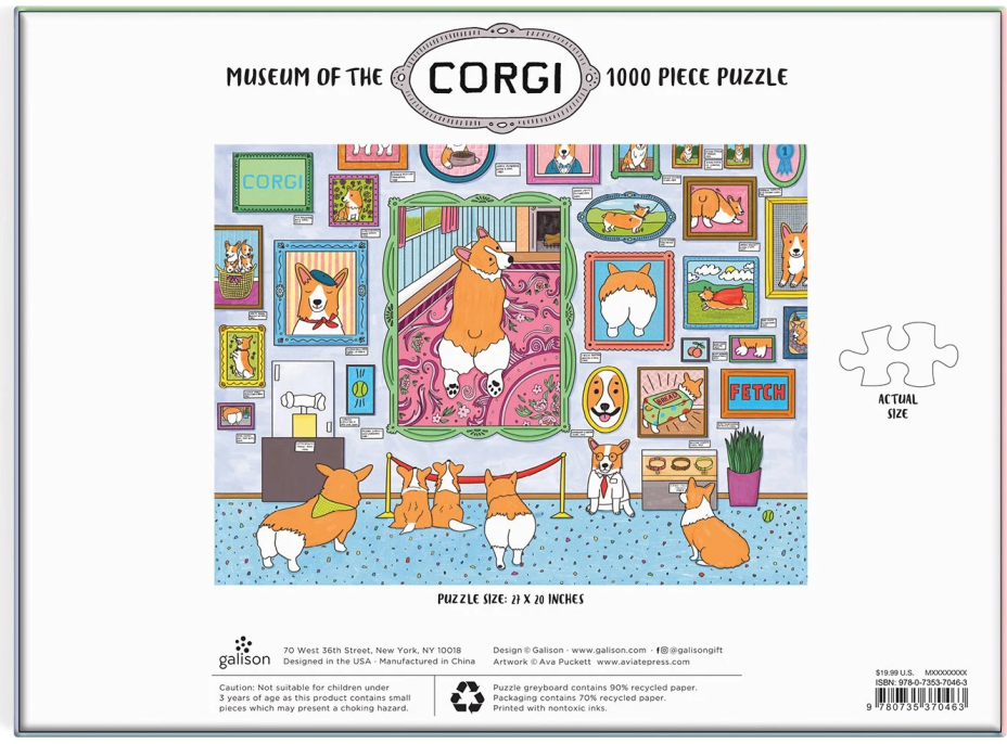 GALISON Puzzle Múzeum Corgi 1000 dielikov