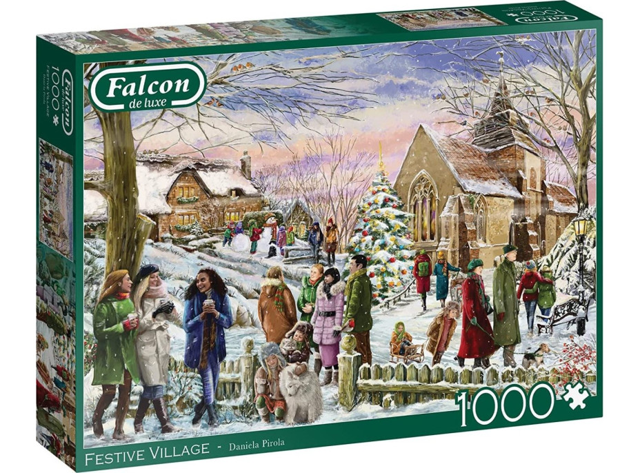 FALCON Puzzle Sviatočná dedina 1000 dielikov