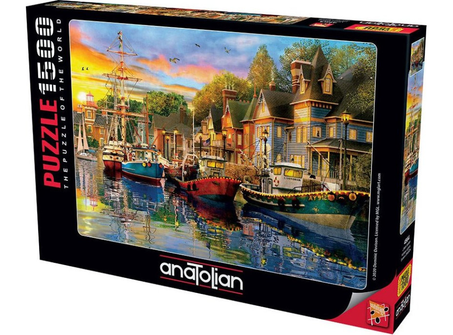 ANATOLIAN Puzzle Svetlá v prístave 1500 dielikov