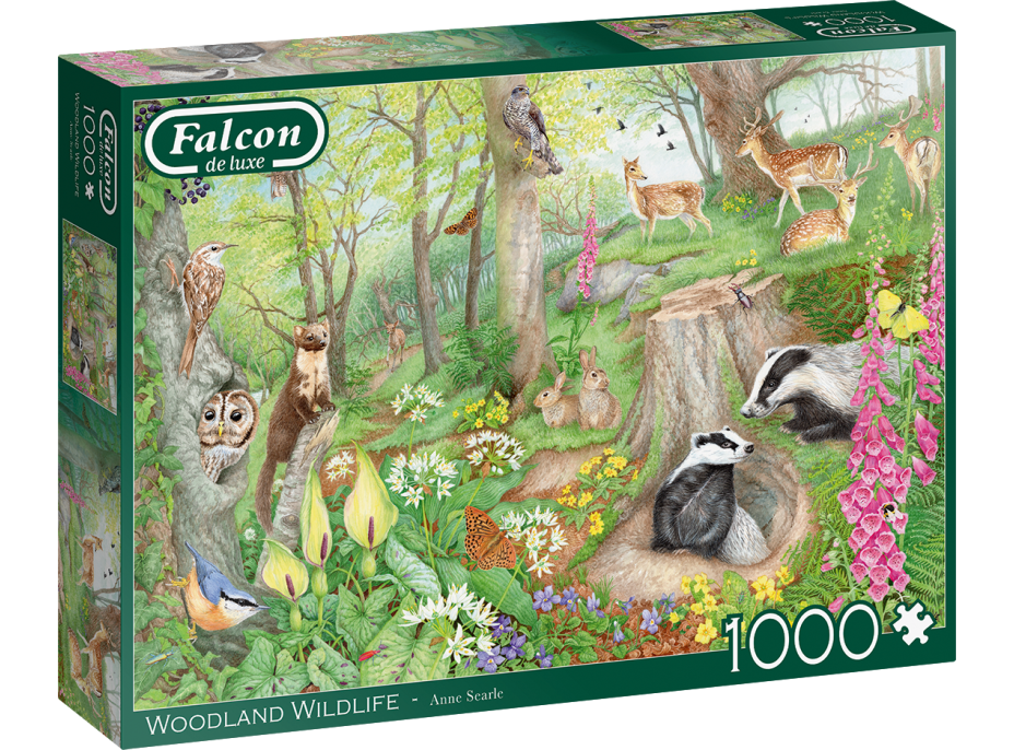FALCON Puzzle Život v lese 1000 dielikov