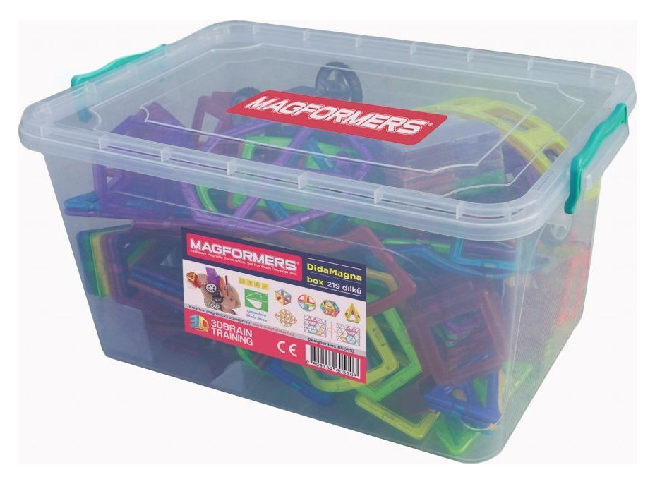 MAGFORMERS DidaMagna Box 240 dielikov + textilný úložný kontajner