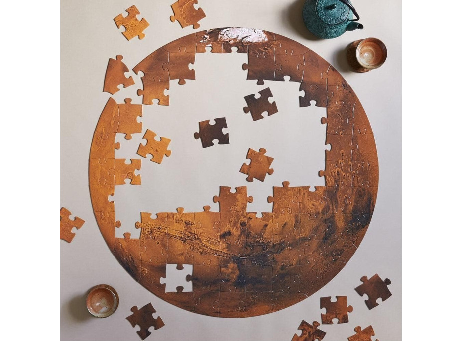 CHRONICLE BOOKS Okrúhle puzzle Planéta Mars 100 dielikov