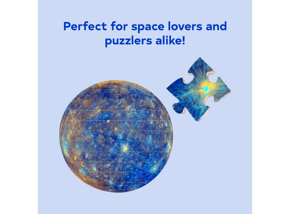 CHRONICLE BOOKS Okrúhle puzzle Planéta Merkúr 100 dielikov