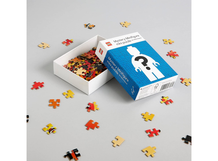 CHRONICLE BOOKS Mini Puzzle LEGO® Mystery Minifigúrka (Blue Edition) 126 dielikov