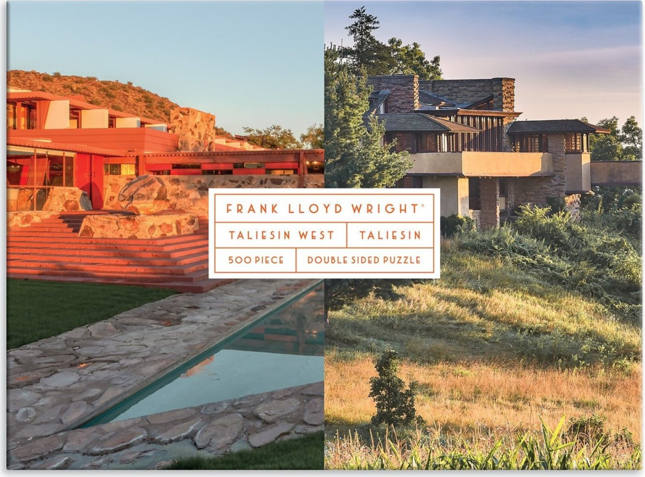 GALISON Obojstranné puzzle Frank Lloyd Wright: Taliesin a Taliesin West 500 dielikov