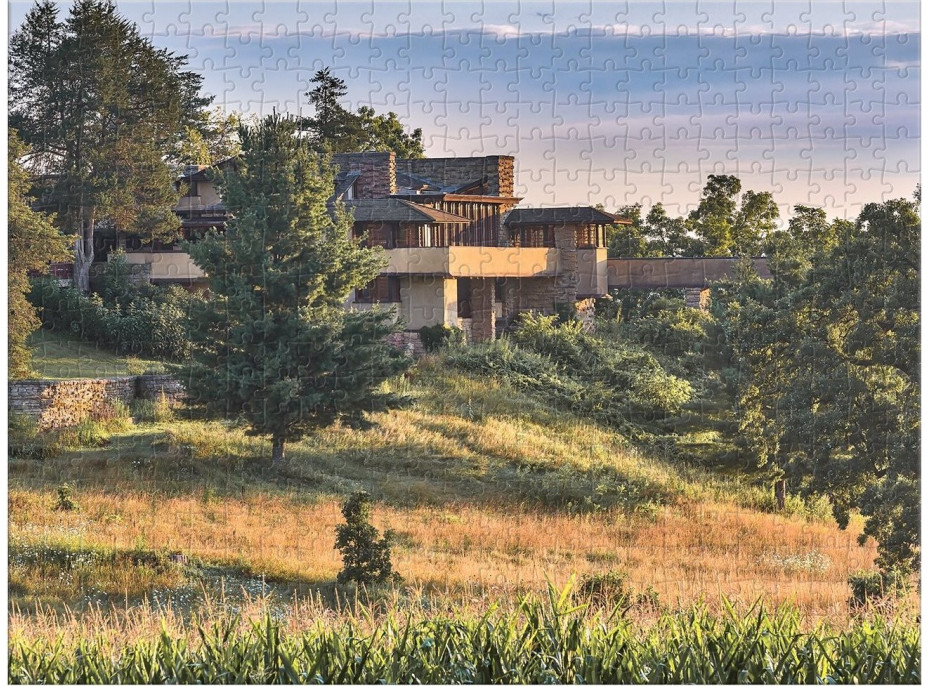 GALISON Obojstranné puzzle Frank Lloyd Wright: Taliesin a Taliesin West 500 dielikov