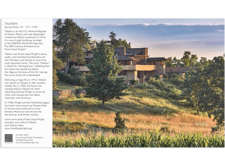 GALISON Obojstranné puzzle Frank Lloyd Wright: Taliesin a Taliesin West 500 dielikov