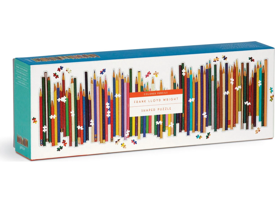 GALISON Obrysové puzzle Frank Lloyd Wright: Pastelky 1000 dielikov